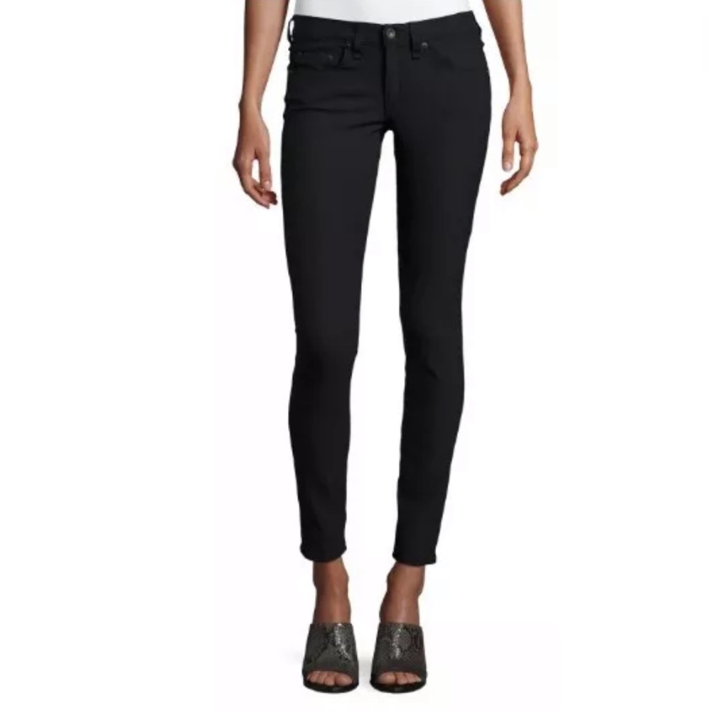 Rag & Bone Equestrian Black Skinny Stretch Jeans